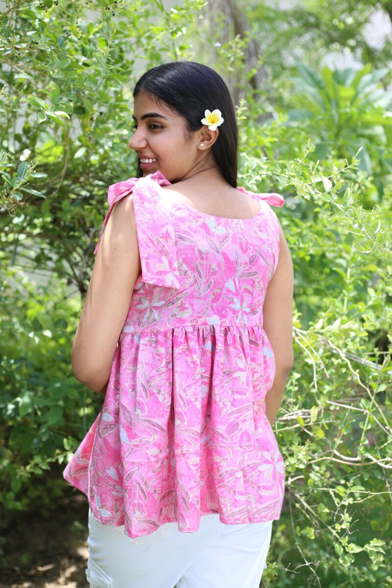 Tie Pattern Short Kurti - Image 2