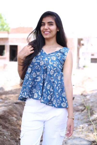 Yoke Pattern Short Kurti
