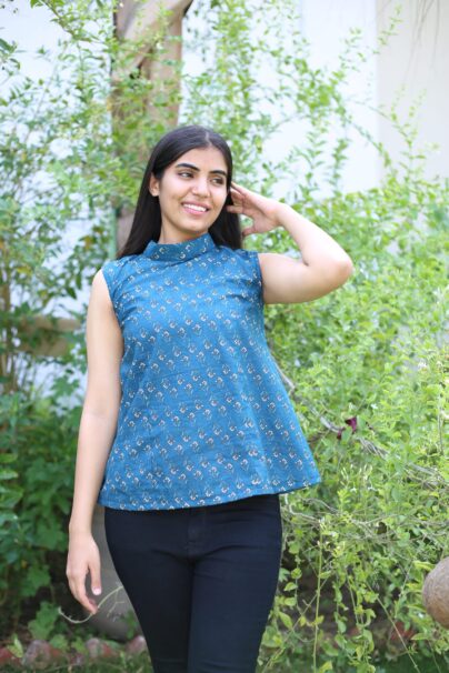 A-Line Sleeveless Kurti