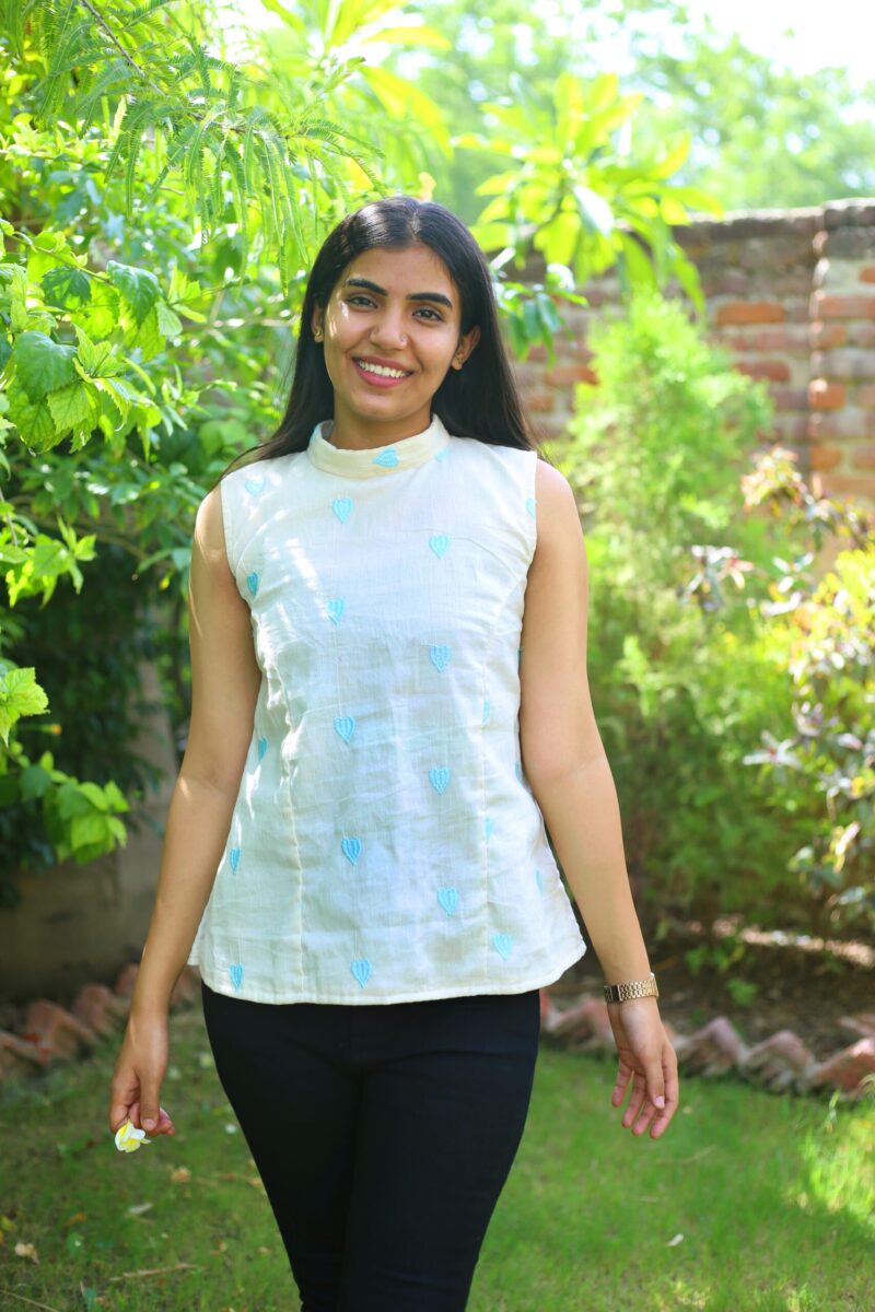 A-line Sleeveless Kurti with Lining